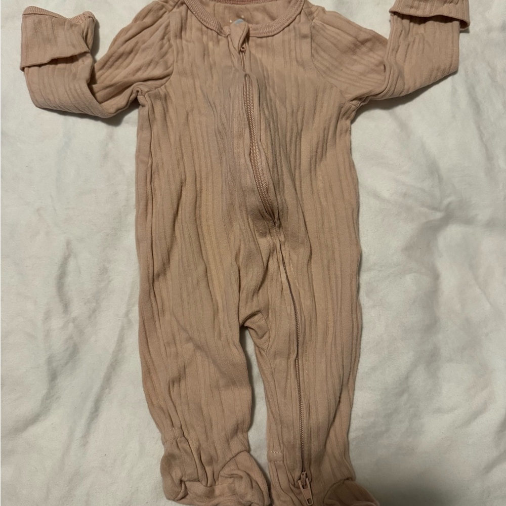 Cloud Island Beige Kids Footie